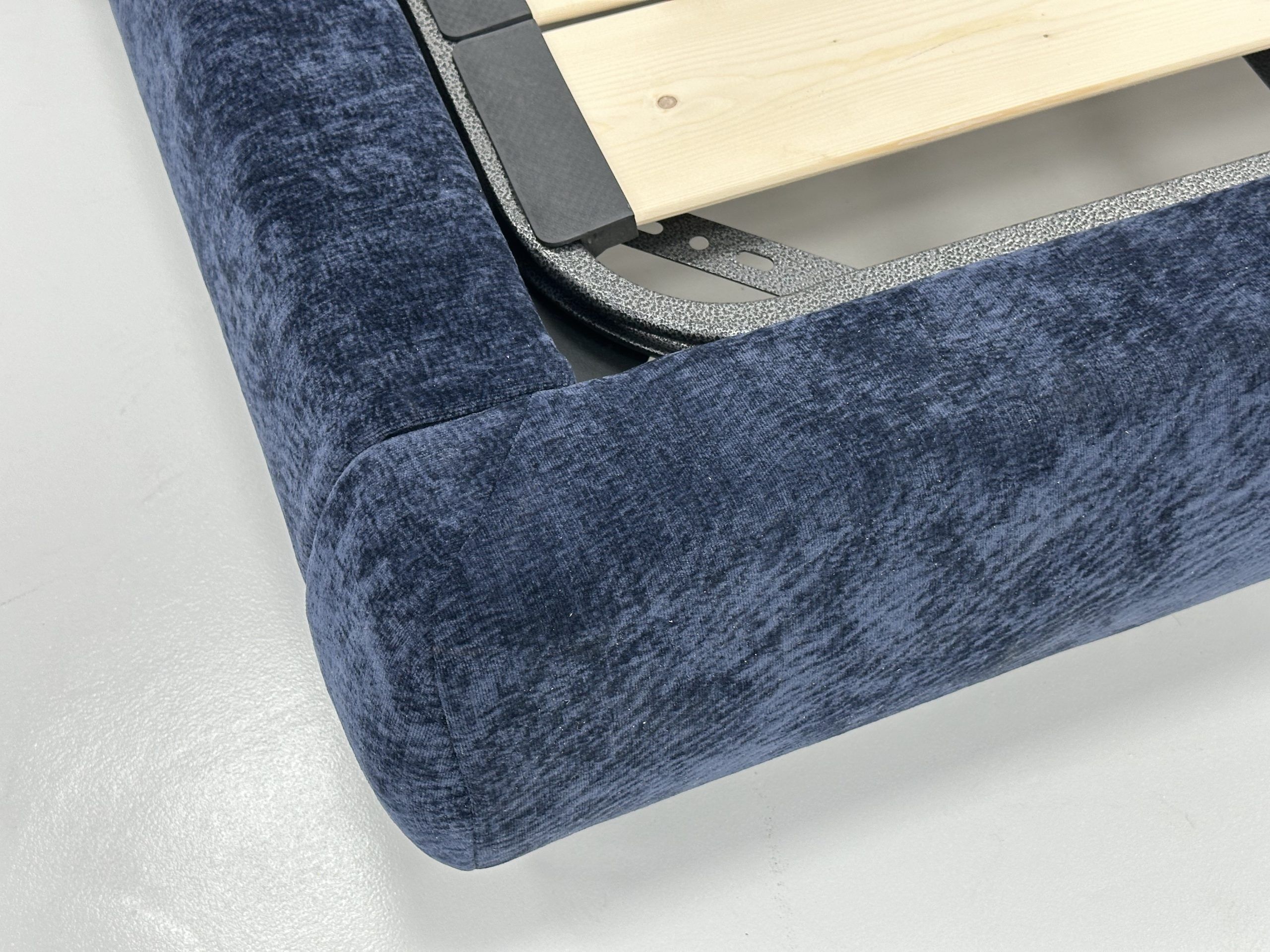 Top Grain Fabric Bed Frame with Wooden Base - Image 6