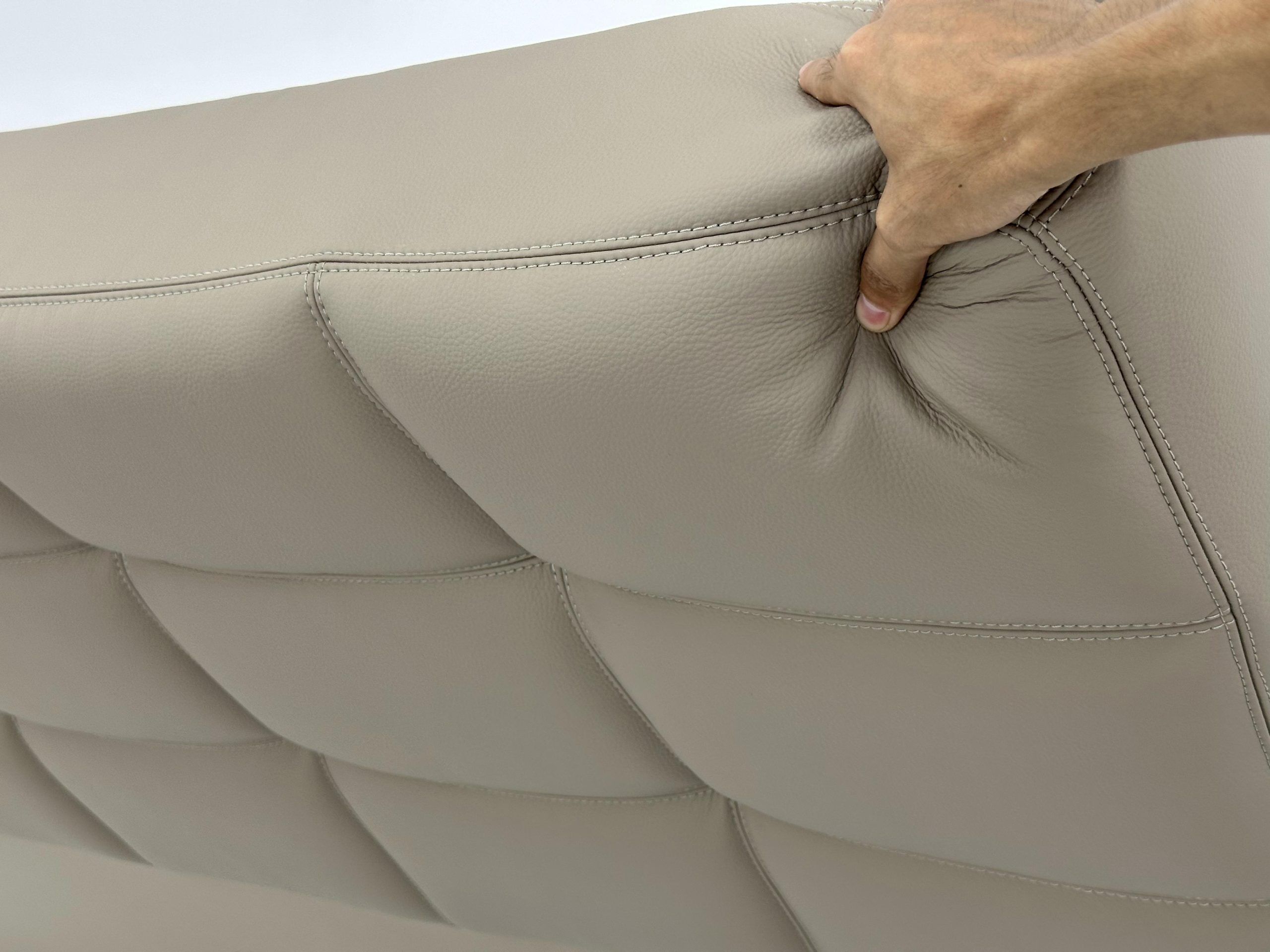 Modern Leather Bed Frame Queen Size - Image 6