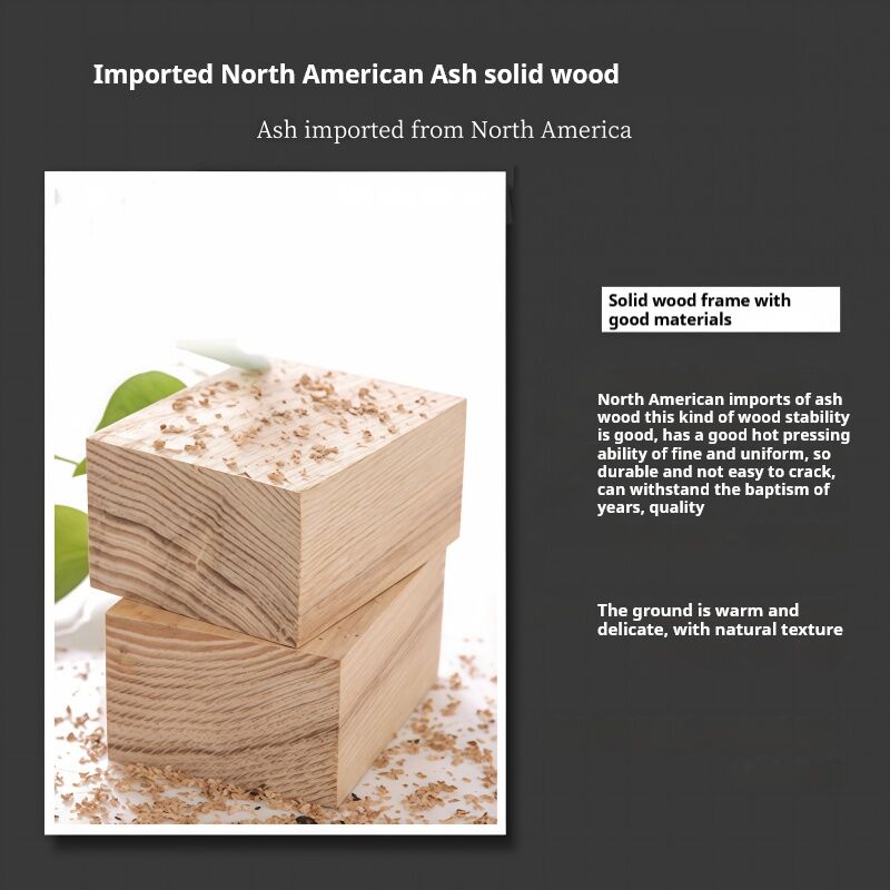 North American ash solid wood frame hotel sofa construction detail