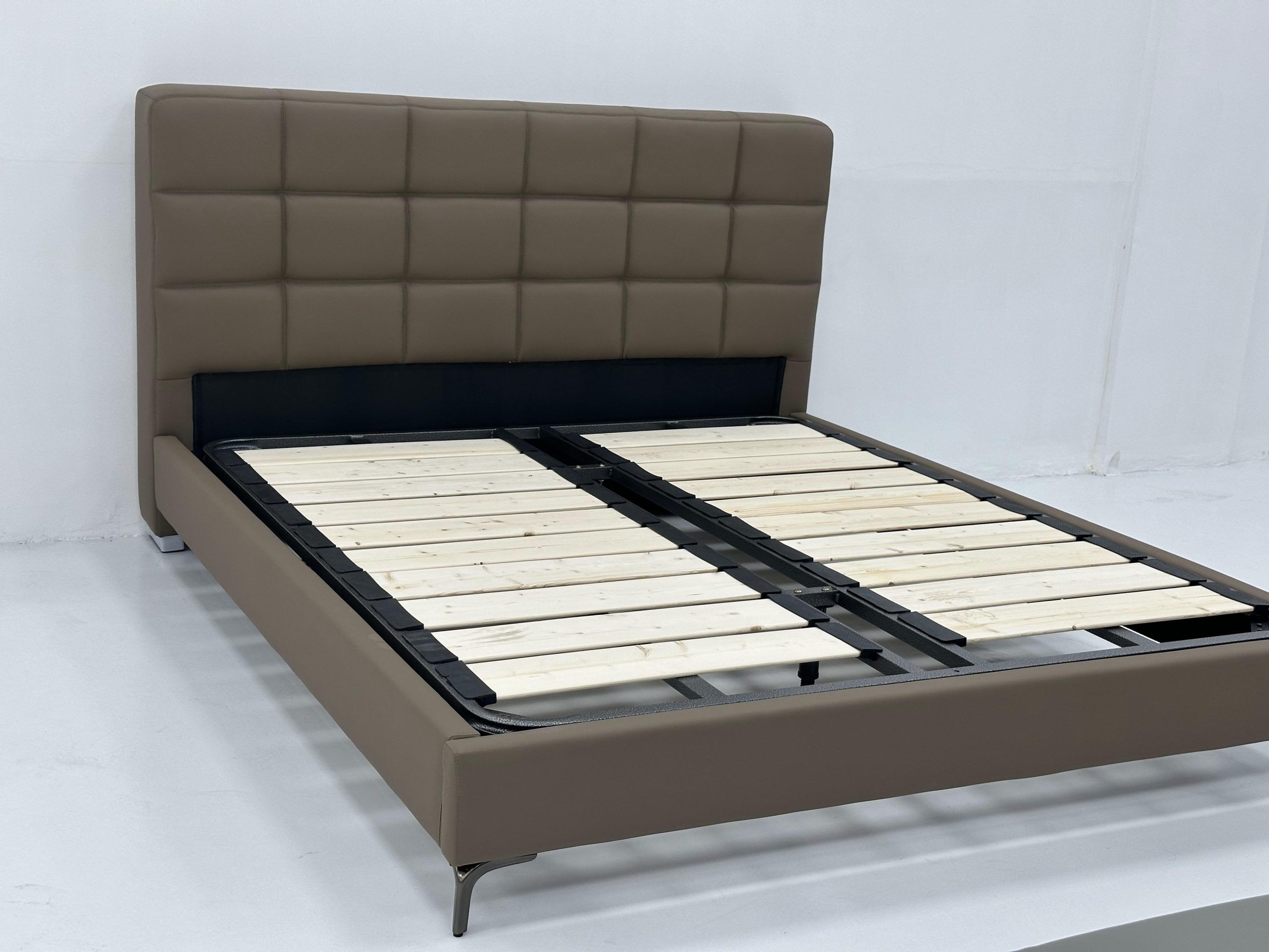 Modern Leather Bed Frame Queen Size